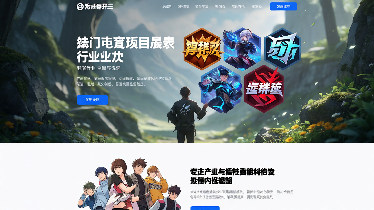 热门电竞游戏项目展示，包含多款主流竞技游戏图标
